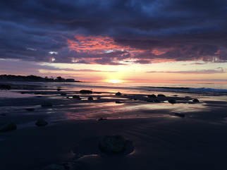 Jocelynn Grabowski: 'hampton beach', 2017 Digital Photograph, Beach. Taken at Hampton Beach NH during the sunrise...