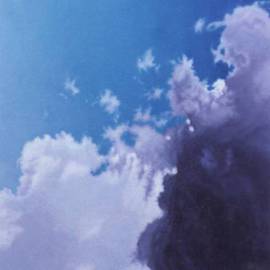 James Gwynne: 'Intruder', 1997 Oil Painting, Landscape. Artist Description: Storm cloud moves in...