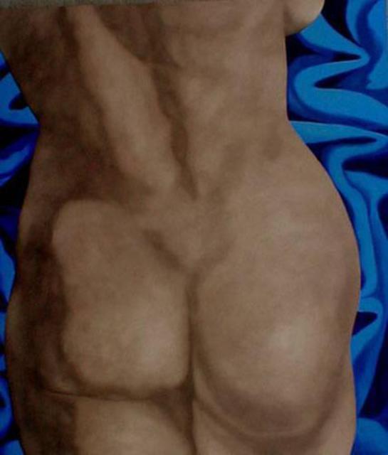 Artist James Gwynne. 'Nude Fragment' Artwork Image, Created in 2002, Original Drawing Pencil. #art #artist