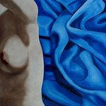 Nude Fragment With Blue Drapery, James Gwynne