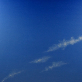 James Gwynne: 'Sky Confection II', 2010 Oil Painting, Landscape. Artist Description: Minimal clouds in vast blue sky...