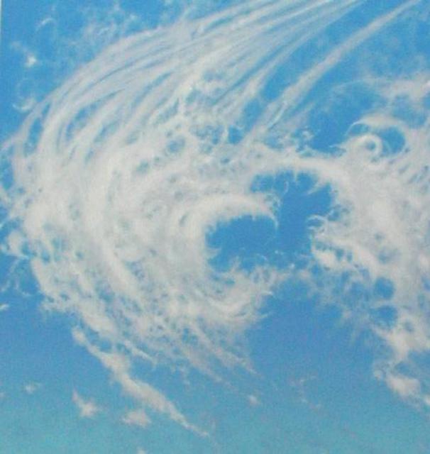 Artist James Gwynne. 'Sky Fantasy' Artwork Image, Created in 2003, Original Drawing Pencil. #art #artist