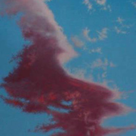 James Gwynne: 'sky dance', 1998 Oil Painting, Landscape. Artist Description: Realistic, colorful cloud formation attwilight....