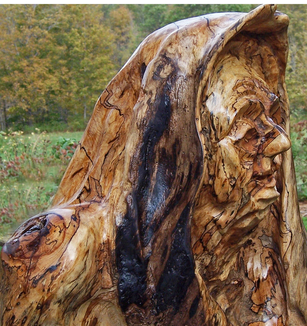 Artist John Clarke. 'Grand Mere' Artwork Image, Created in 2016, Original Sculpture Wood. #art #artist