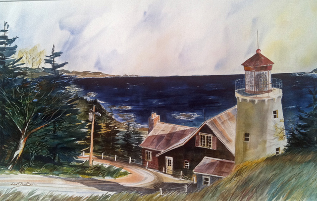 Don Bradford  'On A Clear Day', created in 2002, Original Watercolor.
