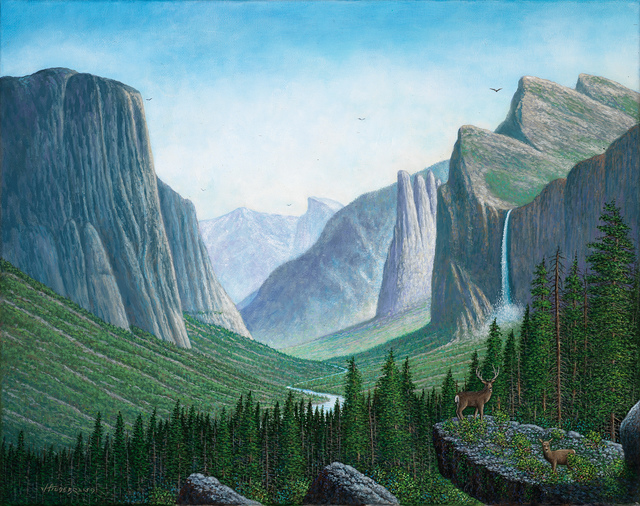 James Hildebrand  'Enchanted Valley', created in 2019, Original Painting Oil.