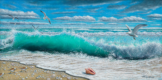 James Hildebrand  'Im Search Of The Conch', created in 2018, Original Painting Oil.