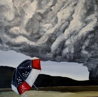 Jim Lively: 'A Hard Rain is Gonna Fall', 2012 Acrylic Painting, Surrealism.         Acrylic on gallery wrapped canvas.                                                                                                          ...