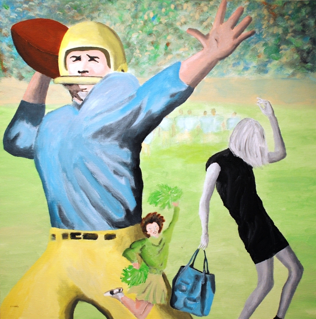 Artist Jim Lively. 'Blond Football' Artwork Image, Created in 2010, Original Photography Color. #art #artist