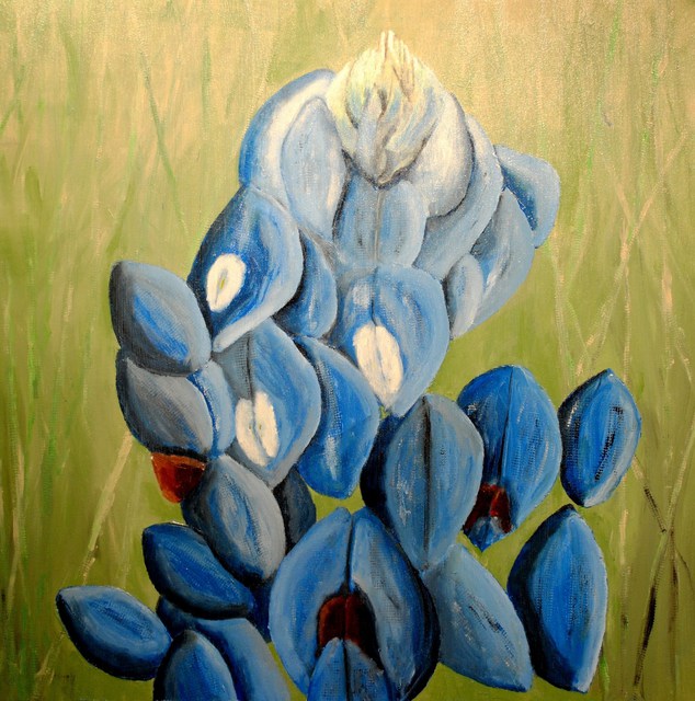 Artist Jim Lively. 'Bluebonnets For Mary Alice' Artwork Image, Created in 2010, Original Photography Color. #art #artist