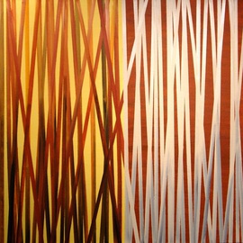 Jim Lively: 'Burnt Orange Crush', 2010 Acrylic Painting, Abstract. Artist Description:  Acrylic on gallery wrapped canvas ready to hang. Part of the 
