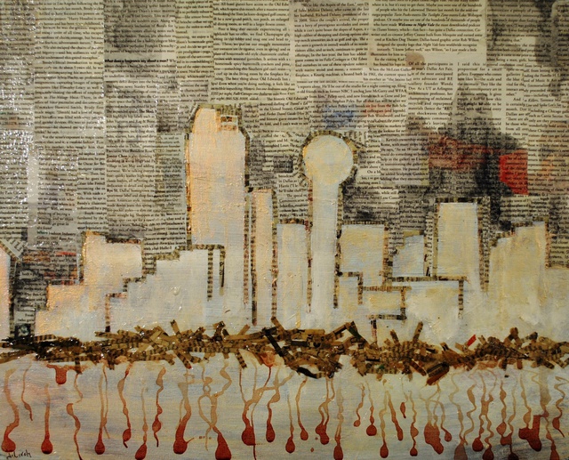 Artist Jim Lively. 'Dallas Skyline And Cabernet' Artwork Image, Created in 2014, Original Photography Color. #art #artist