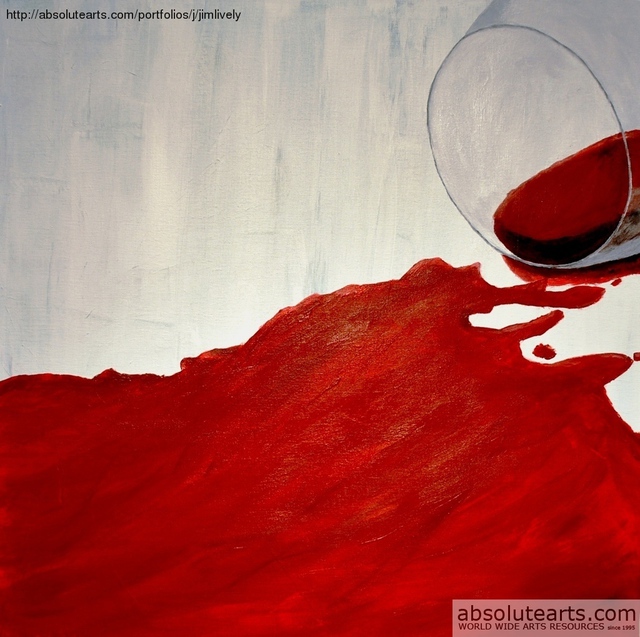 Artist Jim Lively. 'Red Wine Abstract ' Artwork Image, Created in 2013, Original Photography Color. #art #artist