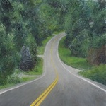 road on a hill study By James Morin