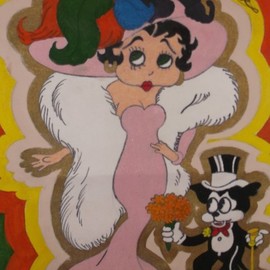 betty boop and pudgy painting By John Jenkins
