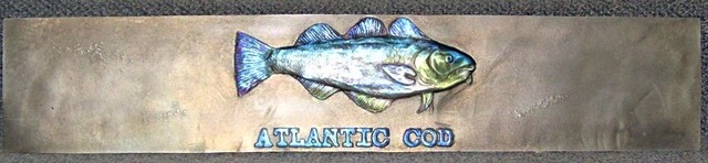 Artist Joe Jumalon. 'Atlantic Cod' Artwork Image, Created in 2019, Original Sculpture Bronze. #art #artist