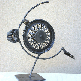 Jean-luc Lacroix Artwork MARCEL, 2013 Steel Sculpture, Fish