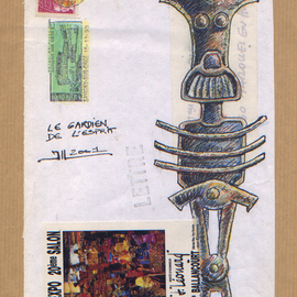 Jean-luc Lacroix Artwork le Gardien de l esprit, 2001 Other Drawing, Spiritual