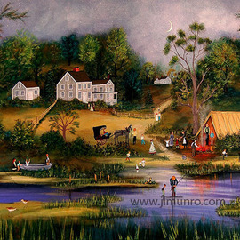 Camping on the Lake  By Janet Munro