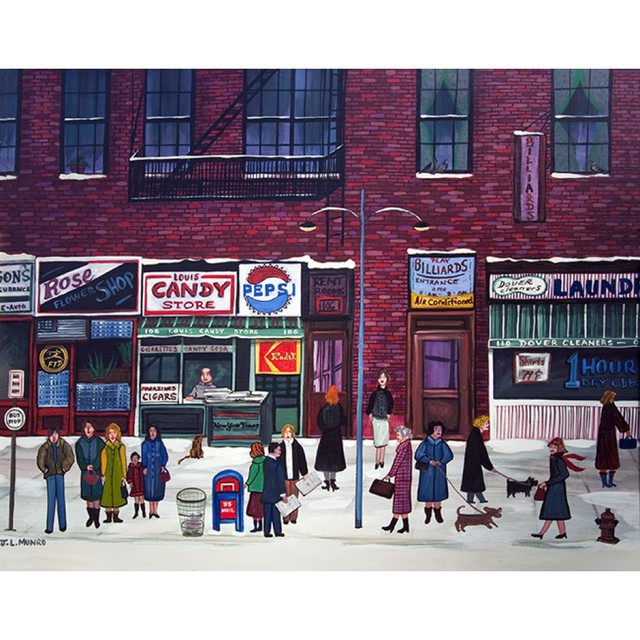 Janet Munro  'Columbus Avenue', created in 2015, Original Painting Other.