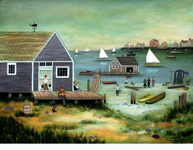 Janet Munro  'LOW TIDE ON EASY STREET', created in 2008, Original Painting Other.