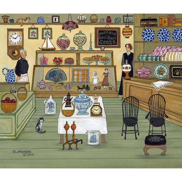 Janet Munro  'Mary Nyes Shop', created in 2015, Original Painting Other.