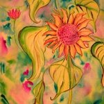 Cosmic Sunflower By Jeanie Merila