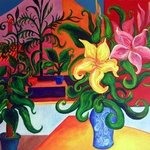 Still Life with Chinese Vase By Jeanie Merila
