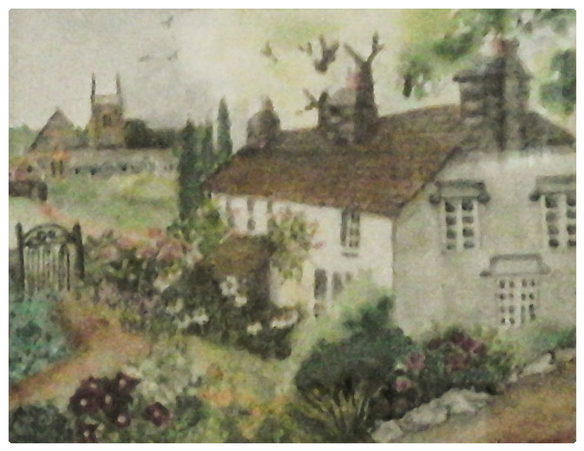 Joanna Batherson  'English Village', created in 2015, Original Watercolor.