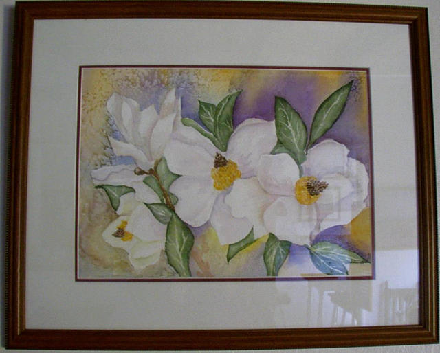Joanna Batherson  'Magnolias', created in 2003, Original Watercolor.