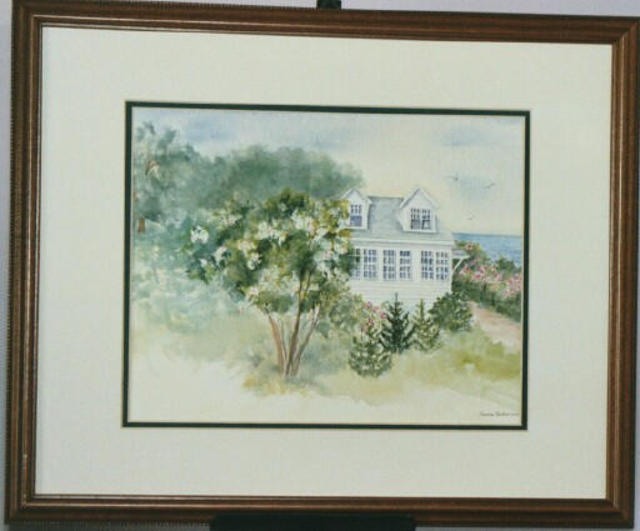Joanna Batherson  'Mohegan Cottage', created in 2003, Original Watercolor.