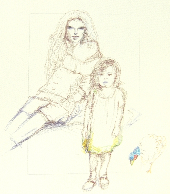 Joanna Glazer  'Children S Paradise', created in 2010, Original Watercolor.