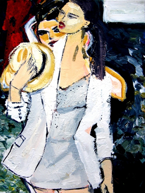Joanna Glazer  'Double', created in 2011, Original Watercolor.