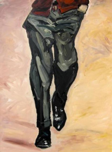 Joanna Glazer  'Man Who Walks', created in 2012, Original Watercolor.
