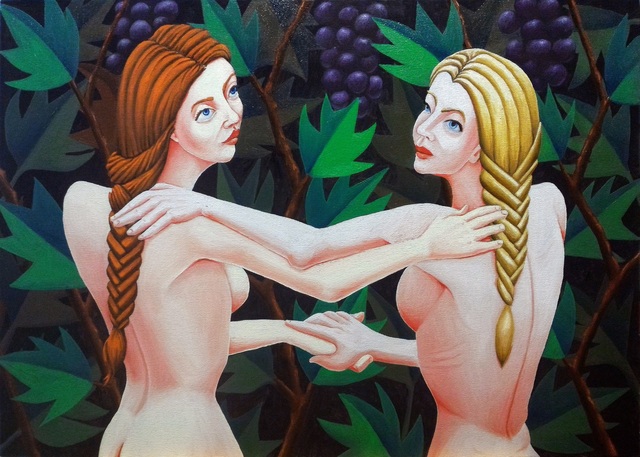 Joao Werner  'Two Nymphs', created in 2017, Original Digital Art.