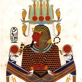 Joel P Heinz Sr.: 'Osiris', 1999 Acrylic Painting, Culture. 
