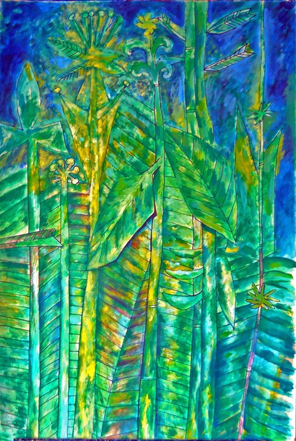 Joe Roache  'Jungle Song', created in 2014, Original Painting Acrylic.