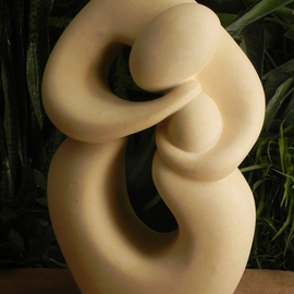 Joe Xuereb: 'Fond Whisper', 2015 Stone Sculpture, Romance. Artist Description: The design shows the strong amoral love between the mother and her child, and hand carved from limestoneglobigerina . ...
