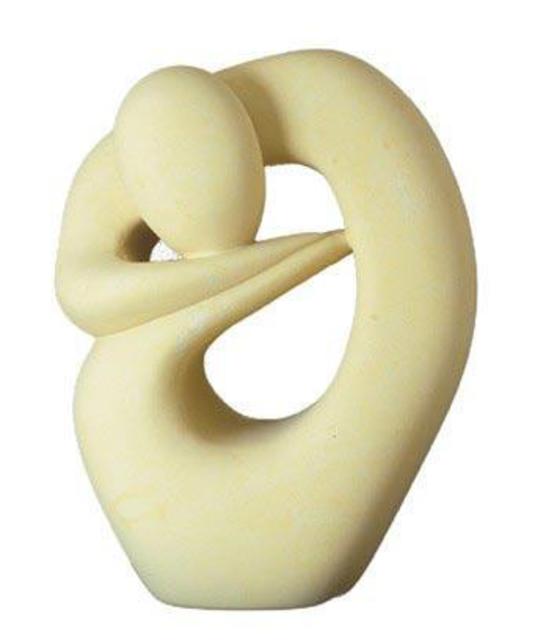Joe Xuereb  'Il Penseroso', created in 2005, Original Sculpture Limestone.