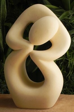 Joe Xuereb: 'engrossed', 2015 Limestone Sculpture, Abstract Figurative. At times we find ourselves enthralled  and obsessed in deep thinking  Carved from Malta limestone  Globigerina ...