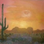 Desert Sunset By John Hughes