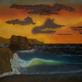 Seaside at Sunset By John Hughes