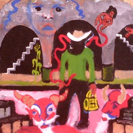 John Barbato: 'Labyrinth of Solitude', 2005 Acrylic Painting, Culture. Artist Description:  The Mexican Dilemma as posed by the poet, Octavio Paz r. i. p. ...