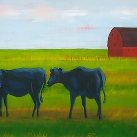 John Cielukowski Artwork Blue Cows, 2010 , Other