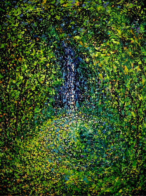 Artist John E Metcalfe. 'Falling Waters' Artwork Image, Created in 2015, Original Painting Acrylic. #art #artist