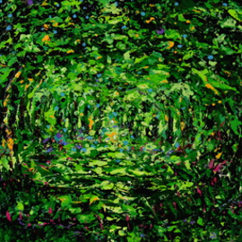 John E Metcalfe: 'Forest Light', 2014 Acrylic Painting, Impressionism. Artist Description: Florida, Artist, Original, Acrylic, contemporary fauvism, impressionism, expressionism, pointillism, color, light, texture,...