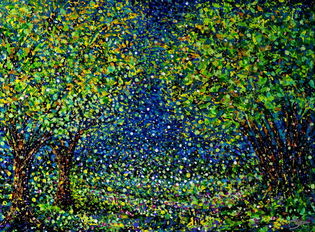 John E Metcalfe  'The Meadow', created in 2015, Original Painting Acrylic.