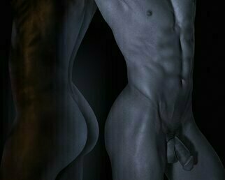 John Falocco: 'Bodyscape Composite', 2023 Color Photograph, Nudes. Physical human form as photographic sculpture. ...