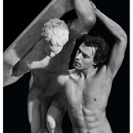 John Falocco: 'male sculptural art', 2023 Digital Photograph, Nudes. Artist Description: 16x20 Image on 17x222 Fiber Base Paper...