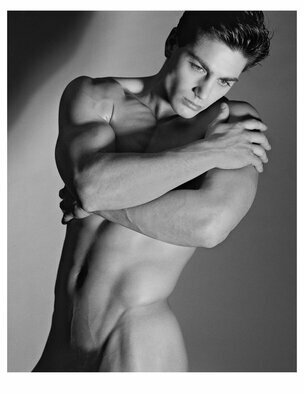 John Falocco: 'michael bergin', 1992 Other Photography, Nudes. 16x20 BW Image on 17x22 Fiber Base Paper. Other sizes available upon request. ...